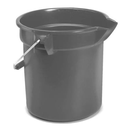 Rubbermaid Commercial 10QT GRY RND Bucket FG296300GRAY